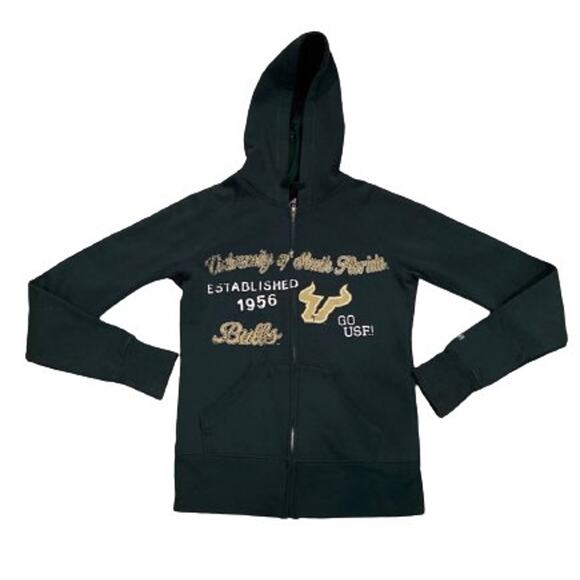 Soffee University Of South Florida Bulls Girl's SM Zip Front Hoodie - Picture 1 of 3